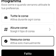 Uber Arrivano le Preferenze di Sicurezza